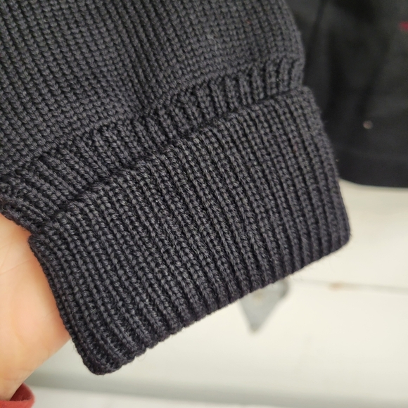 Vintage 1940-50 Lasley Knitting co. Seattle Letterman Sweater / Cardigan Patched - Picture 6 of 13